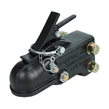Heavy Duty Cast Adjustable Trailer Coupler 2-5/16 in,15000LBS Capacity Channel