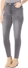 DG2 Diane Gilman Stretch Signature UltraSkinny Jean Gray 22W NEW 1140 