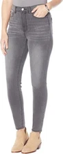 DG2 Diane Gilman Stretch Signature UltraSkinny Jean Gray 22W NEW (1140)