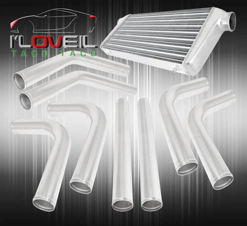 3.0" Diy Piping Pipe Kit + Turbo Intercooler + Silicone Couplers + T-Bolt Clamps Foto 2 de 3