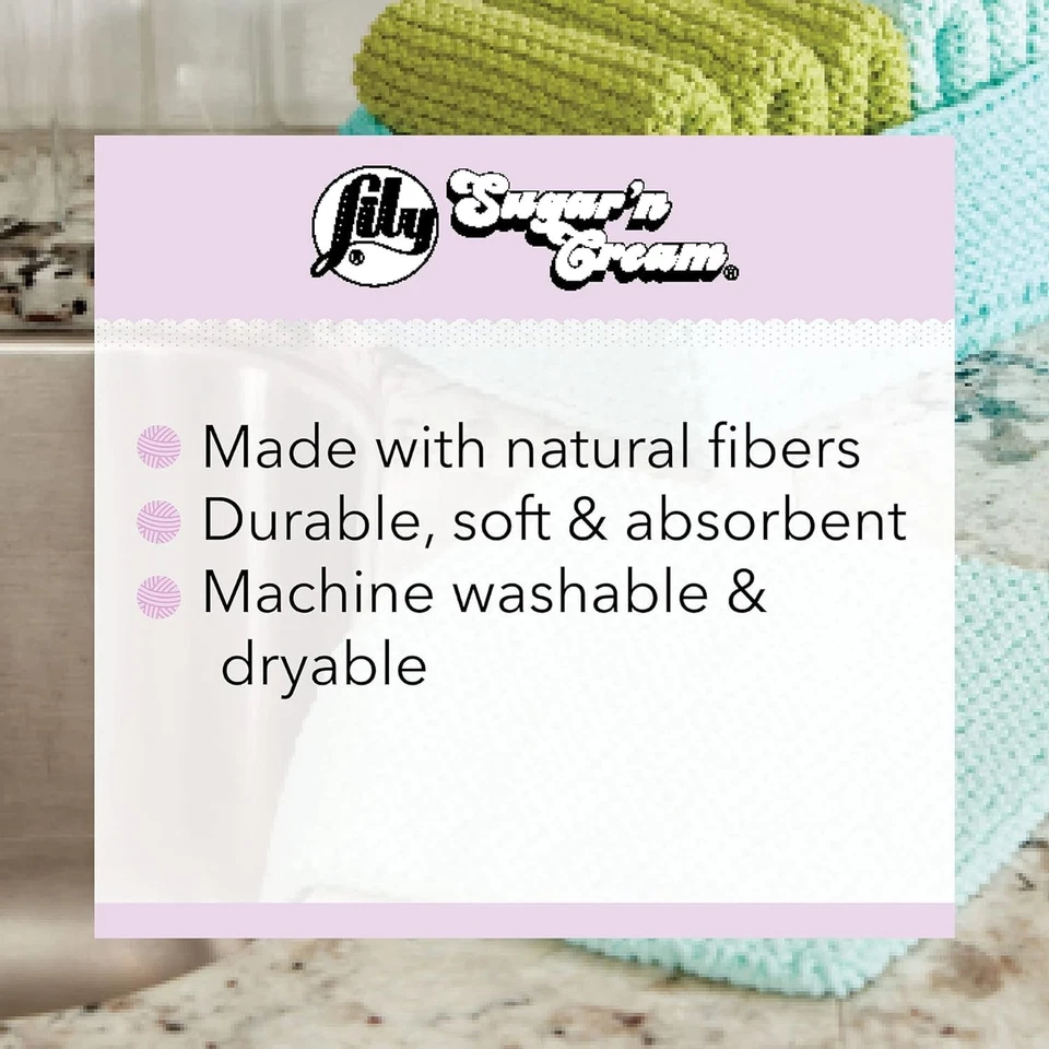 Lily Sugar n Cream Cone Key Lime Pie Ombre hilo de algodón 400 g para manualidades Foto 4 de 4