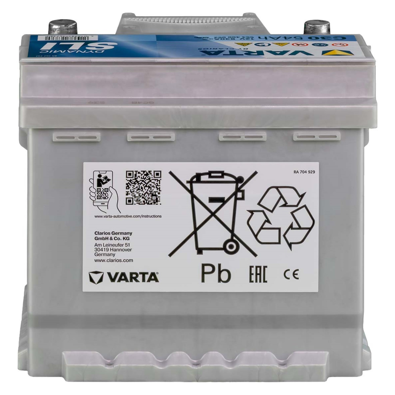 Batteria Auto VARTA Silver Dynamic 54ah 530A 12V C30 = Fiamm 54ah - Miniatura 6
