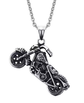Motorrad Bike Anhänger Edelstahl Kette 60cm Easy Rider Farbe Silber Biker Wings