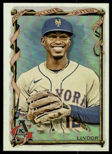 Francisco Lindor 2023 Allen & Ginter #154 Silver Portrait Mets Baseball Card