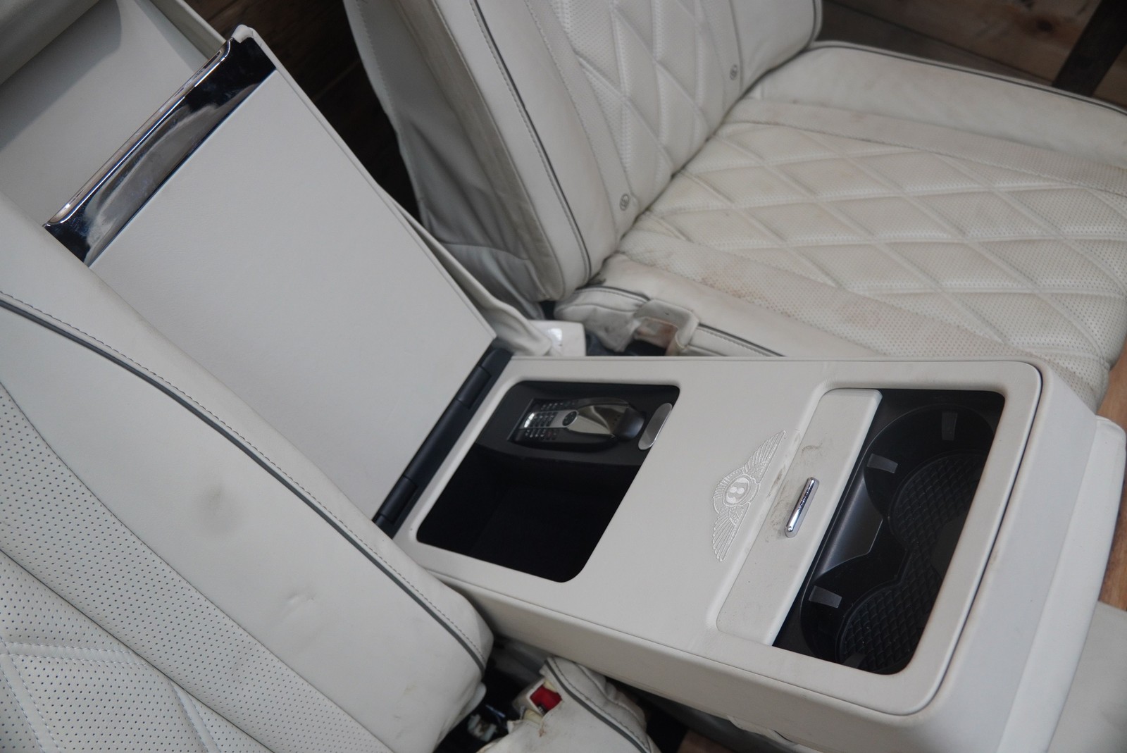 Set Front Rear Seat Console Assembly Leather Heated OEM Bentley Flying Spur 2014
