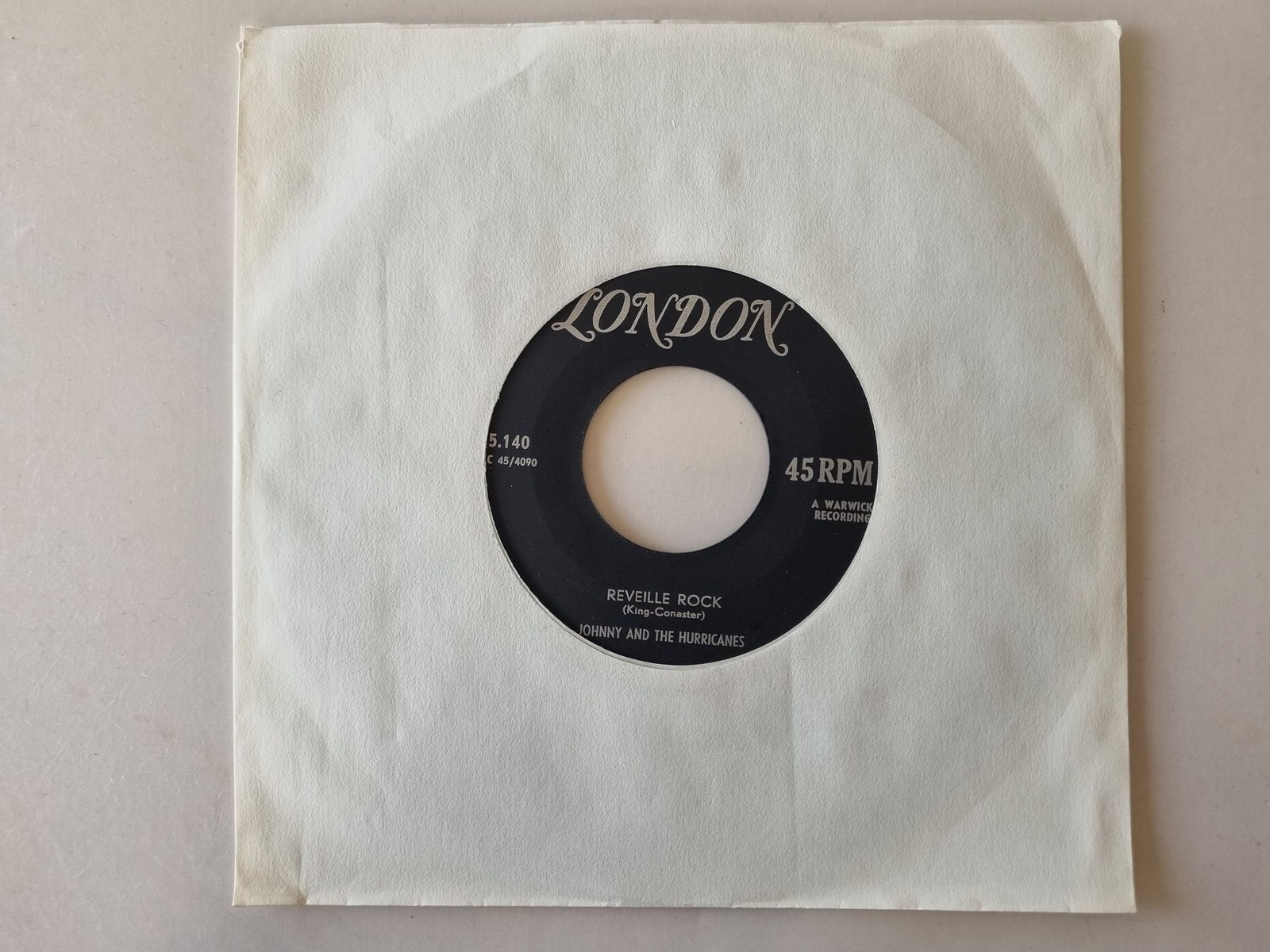 Johnny And The Hurricanes - Reveille Rock / Time Bomb 7'' Vinyl Belgium