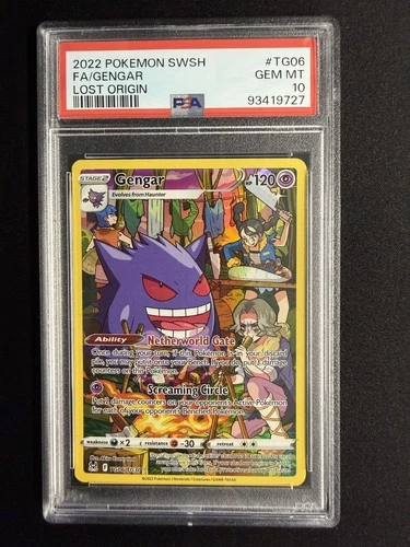 PSA 10-Gengar TG06/TG30 Full Art Holo-2022 Pokémon SWSH Lost Origin