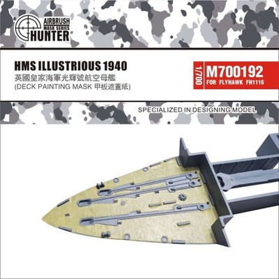 HUNTER M700192 1/700 HMS ILLUSTRIOUS 1940 DECK PAINTING MASK