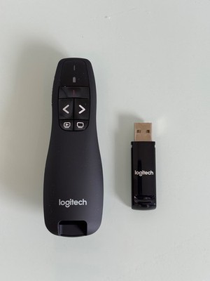 Logitech Presenter Wireless Presenter R400 910-001356, schwarz, mit rotem Laser
