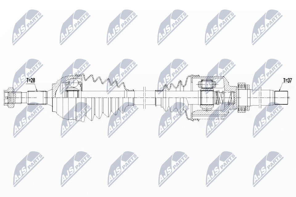N.T.Y. NPW-CT-129.NTY Drive Shaft for CITROËN