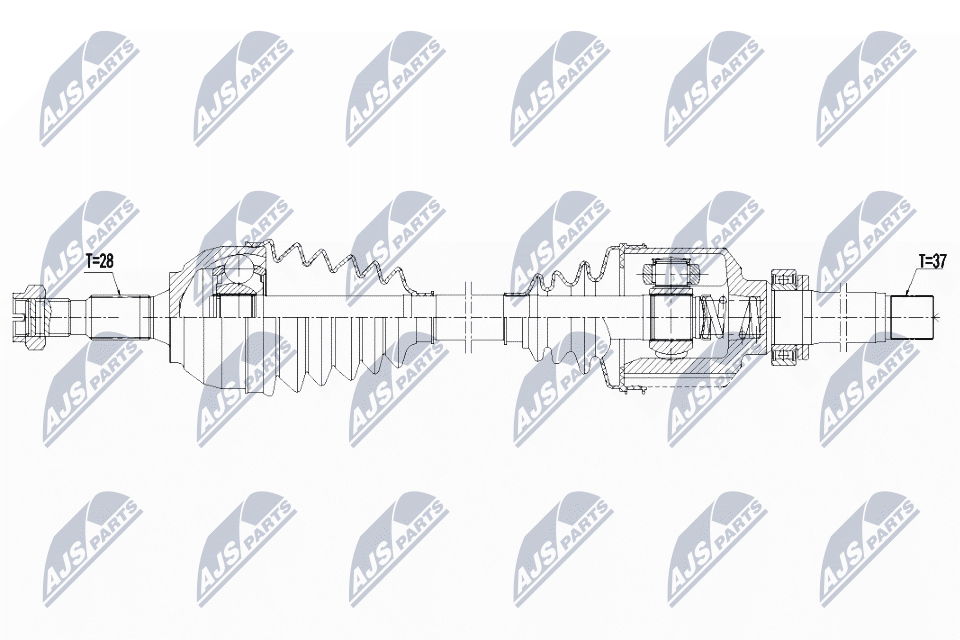 N.T.Y. NPW-CT-129.NTY Drive Shaft for CITROËN