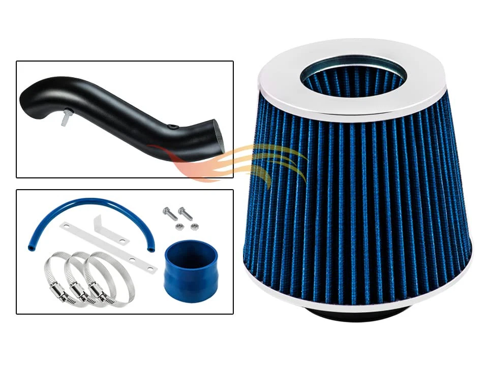 Kit de admisión de aire Ram corta BCP RW AZUL 1992-1996 Camry DX DLX LE XLE 2,2 L + filtro Foto 4 de 4