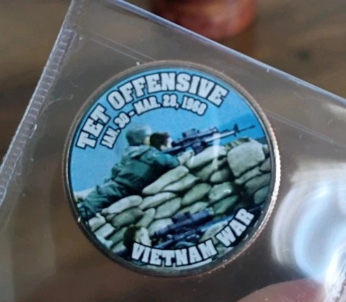 Tet Offensive VIETNAM WAR Kennedy Half Dollar Commemorative Coin