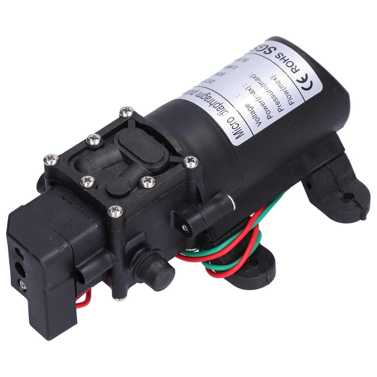 12V Water Pressure Diaphragm Pump 60W Self Priming Booster Sprayer Pump For LW