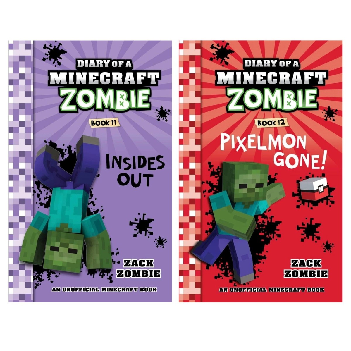 Diary of a Minecraft Zombie Books 11-20 by Zack Zombie books Set