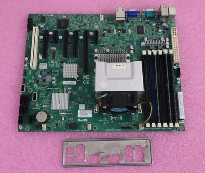 SuperMicro X8SIA LGA1156 Motherboard Intel Xeon X3440, 12GB RAM, Heatsink & I/O