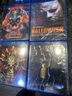 Horror Blu Ray Lot Of 4 (jeepers creepers, Halloween,it, killer clowns from oute