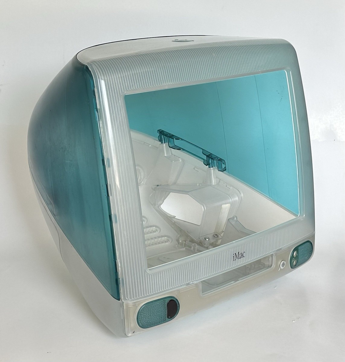 Apple iMac G3 Blueberry Shell Light Blue Clear Tray Load 1st