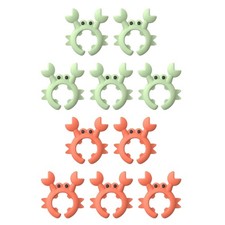 Set of 5 Creative Silicone Spoon Rest Spatula Holder Pots Clip Utensils Rack
