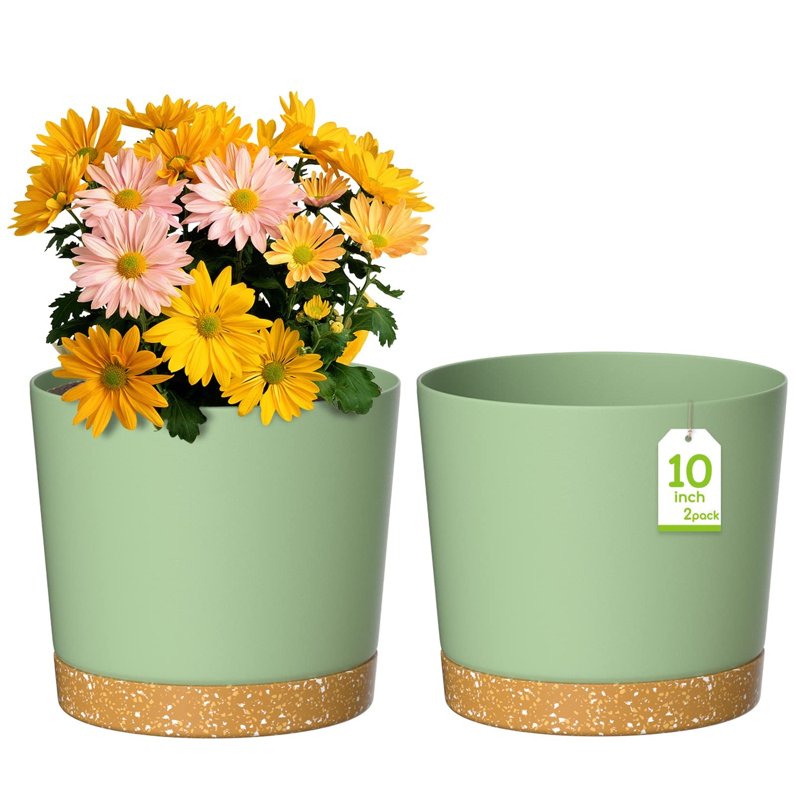 Pots de fleurs de 25cm pour plantes vertes d'intérieur et balcon