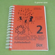 Das Ding 2 Kultliederbuch ohne Noten Gitarre & Gesang Spiralbindung DUX D 77 Top