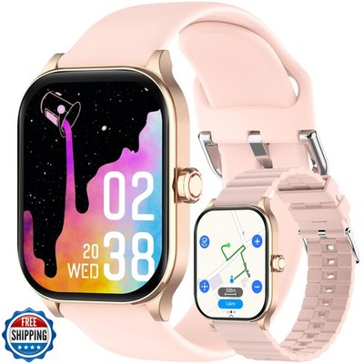 Smart Watch with AI (Built-in GPS + Map), 1.96'' HD Fitness Tracker for Men Wo
