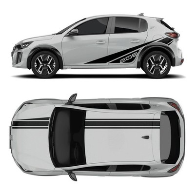 Pegatinas kit completo Sport Stripes compatible con Peugeot 208