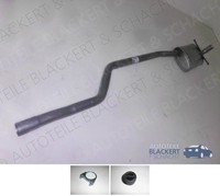 Auspuff MSD Mitteltopf Links für Ford Capri 2.0 + 2.3 + 2.8 + 3.0 V6 1973-1985