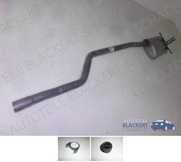 Auspuff MSD Mitteltopf Links für Ford Capri 2.0 + 2.3 + 2.8 + 3.0 V6 1973-1985-image