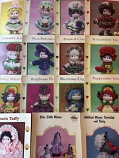 LOLLIPOP LANE CrochetDolls DUMPLIN DESIGNS *COMPLETE SET of 12* +BONUS Patterns!