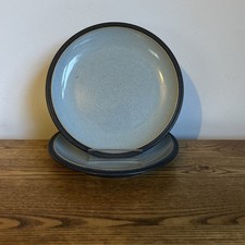 Denby Blue Jetty Side Tea Plates 18.5cm / 7.25” x2 