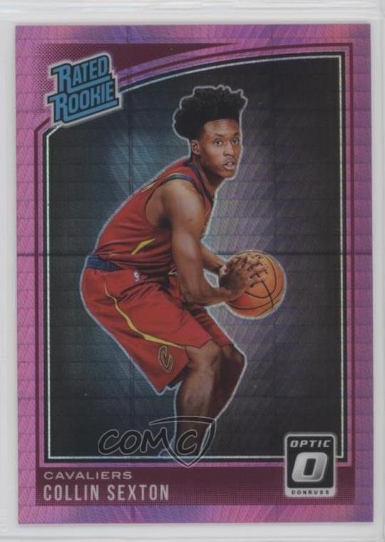 2018 Panini Donruss Optic Rated Rookie Pink Hyper Prizm Collin Sexton #180 8f4
