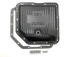 Gm Transmission Pan Deep Th350 Turbo 350 Steel Extra Capacity Kit Black