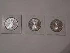 American Silver Eagle Bullion Coin Lot Of 3 BU