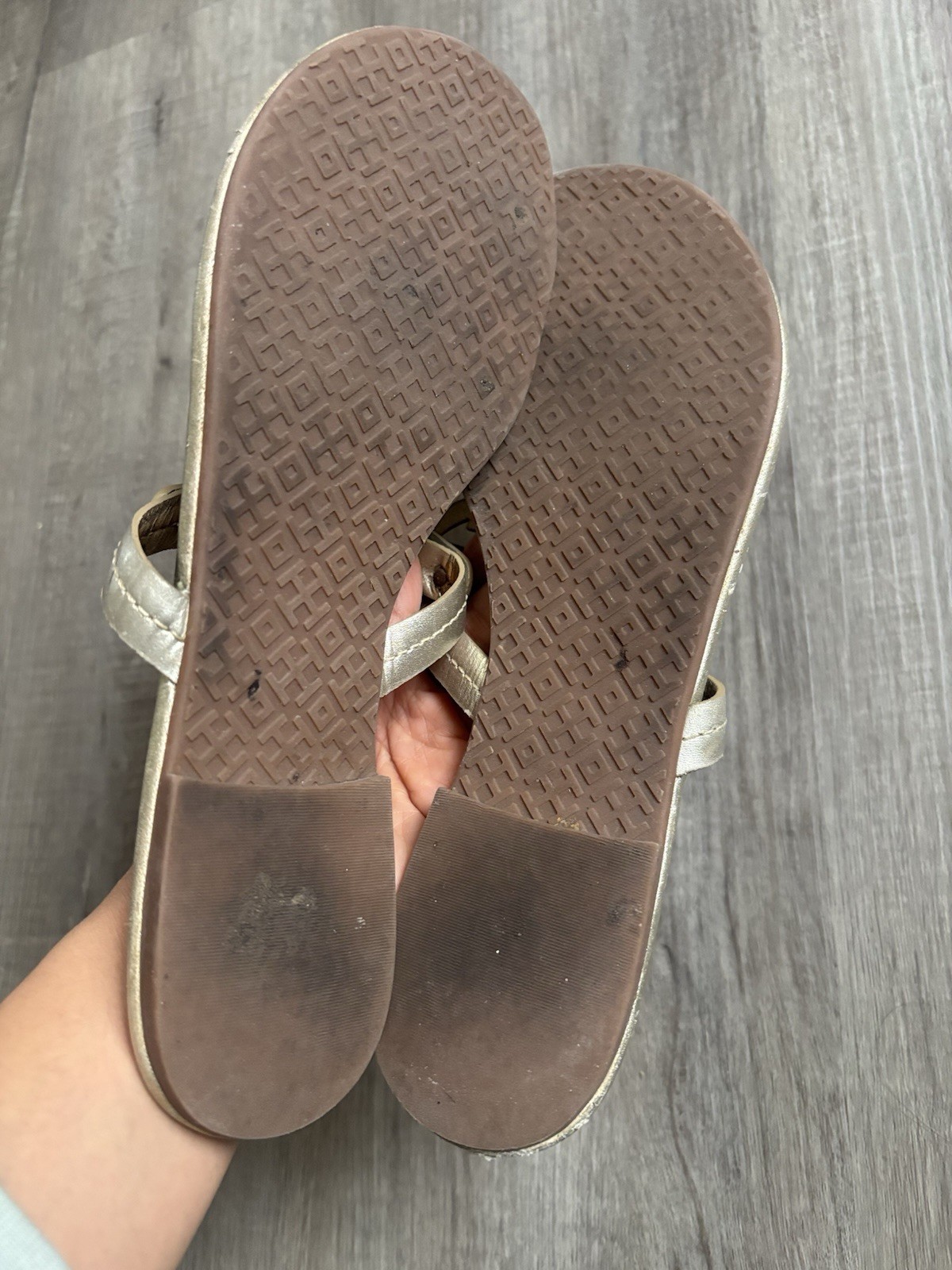 Tory Burch Women's Size 8  Miller Gold Slip On Sandel's thumbnail 4