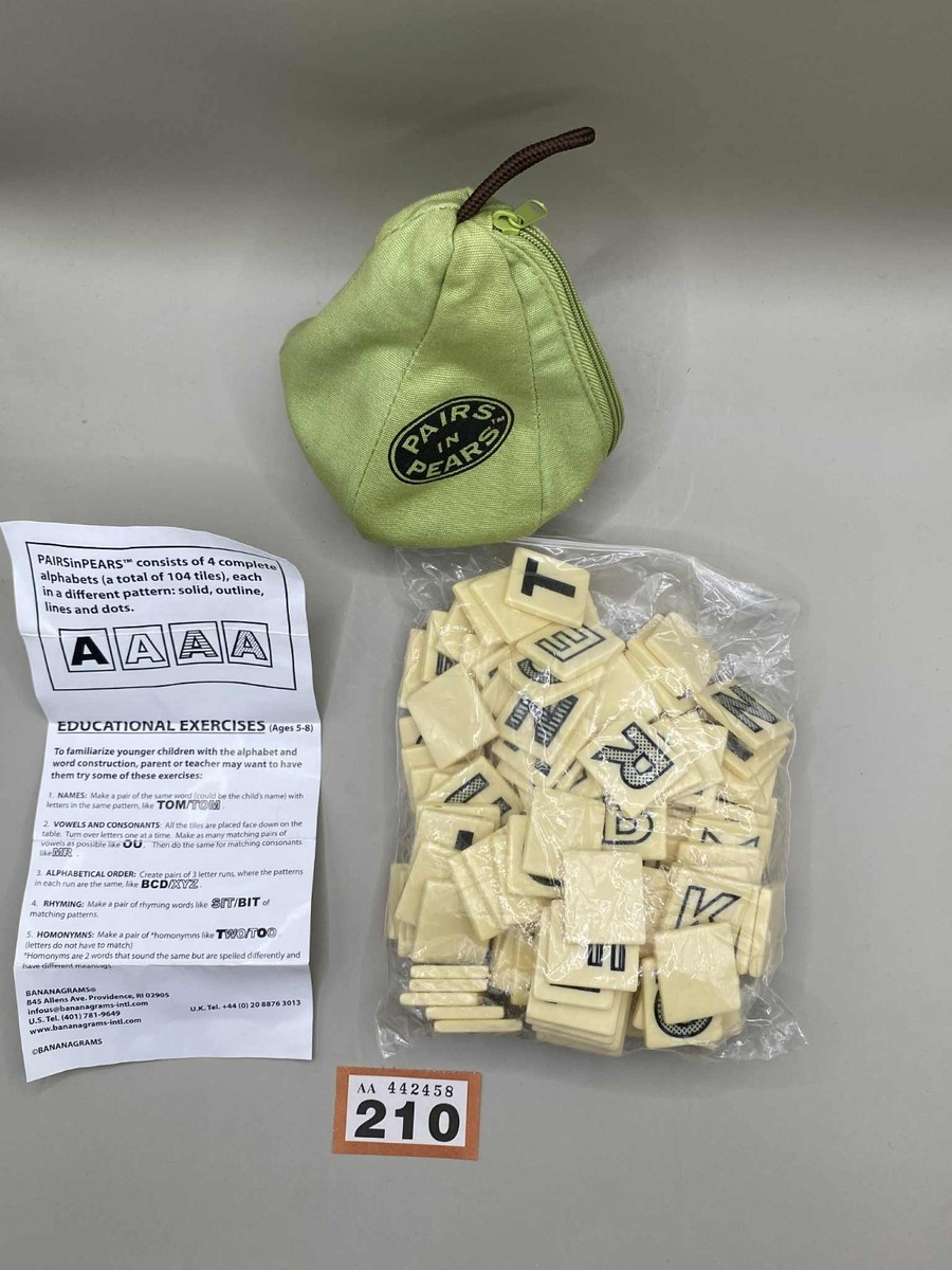 Appletters & Pairs in Pears: New games from the makers
