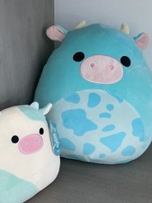 Cow Squishmallow Tuluck and Belana from Kellytoy