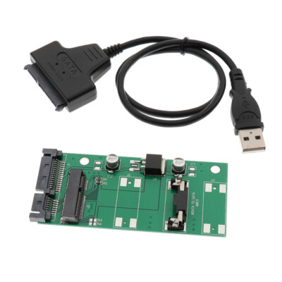 USB 2.0 zu mSATA, SSD zu 2.5inch SATA III 3.0 Adapterkarte 22pin mSATA Konverter