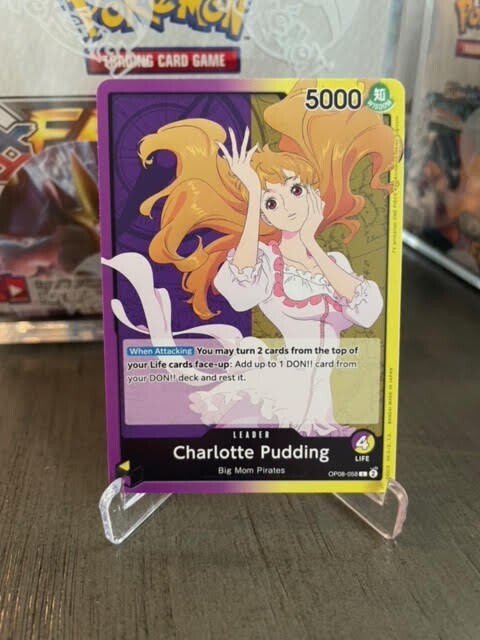 Charlotte Pudding (058) OP08-058 Two Legends Regular L Leader NM+