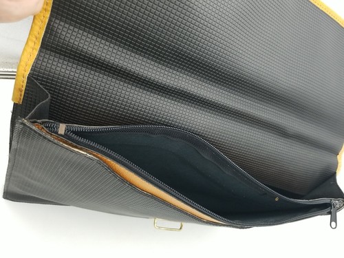 Vintage KEM Vinyl Faux Leather Textured Rubber Portfolio with AMIET Lock NOS - Picture 8 of 10