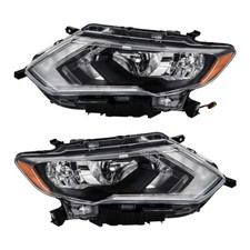 Fit For nissan Rogue 2017-19 Headlights Halogen Factory LED DRL Pair Left+Right