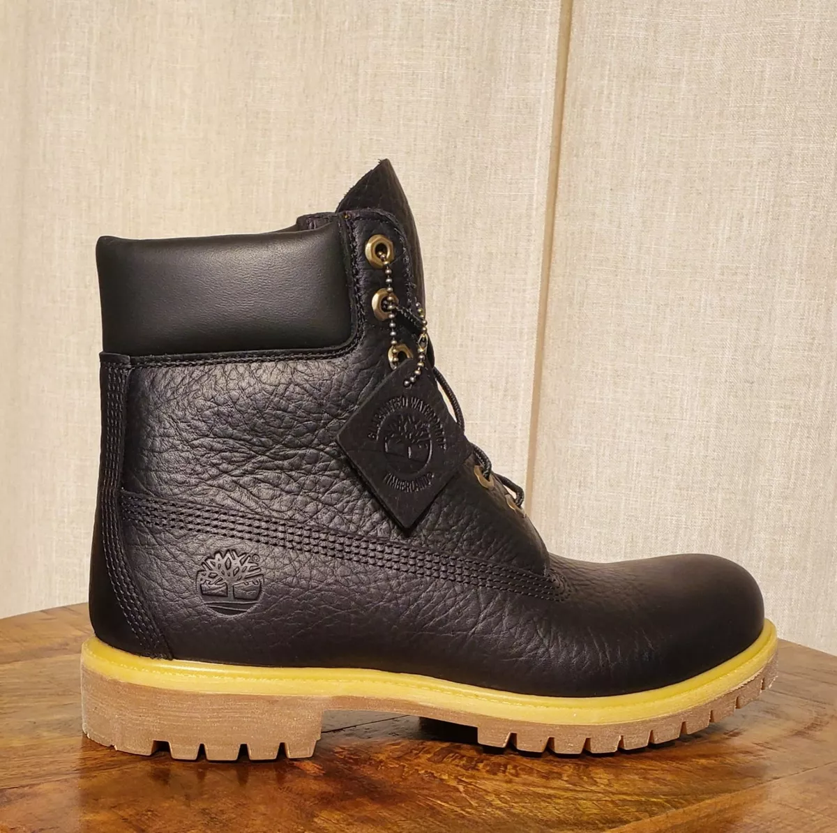 New Men's Timberland Premium 6 inch Boot Black A2GFR Full Grain