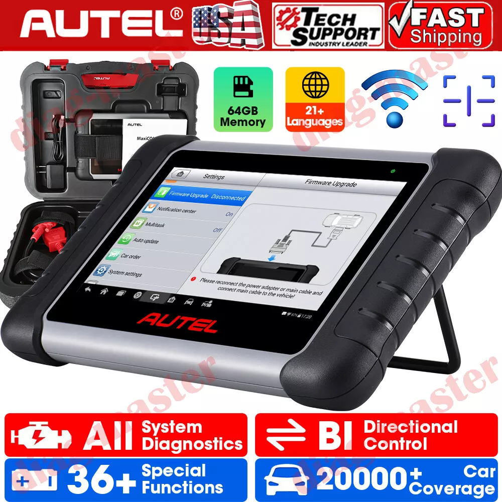 Autel MaxiCOM MK808 Bidirectional Scan Tool Car Diagnostic Scanner Key  Coding US