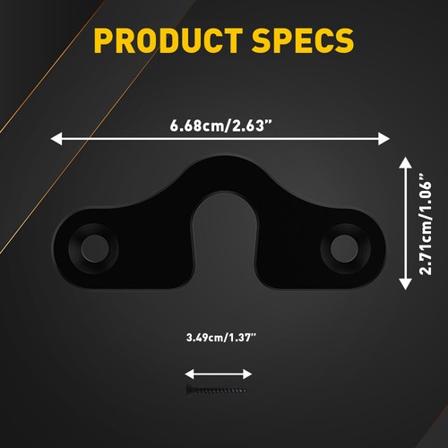 2x Metal Sun Visor Clip Bracket Hook Holder For JEEP Wrangler JK JL Gladiator US - Picture 2 of 15
