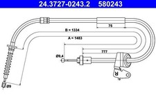 HANDBREMSSEIL MINI T. CLUBMAN 07-14 PR