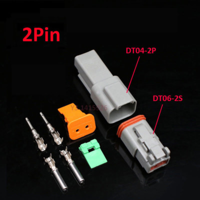 げん DT06/DT04 Kit 2Pin/3P/4P/6P/8P/12Pin Waterproof Electrical