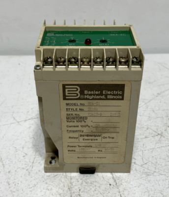 Basler Electric BE4-51 Electric Time Overcurrent Relay 120V