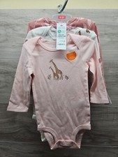 New Just One You Carter's 6 months Girls 3 Pack Bodysuits Long Sleeve