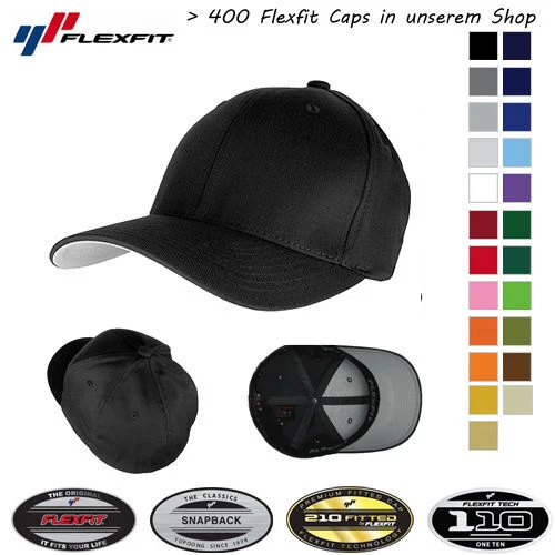 FLEXFIT CAP BASEBALL ORIGINAL MÜTZE BASECAP FLEXCAP ALLE FARBE ALLE GRÖSSEN