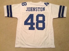 UNSIGNED CUSTOM Sewn Stitched Daryl Johnston White Jersey - M, L, XL, 2XL